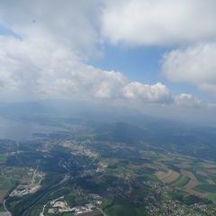 Flugwegposition um 09:25:56: Aufgenommen in der Nähe von Gemeinde Ohlsdorf, Ohlsdorf, Österreich in 1525 Meter